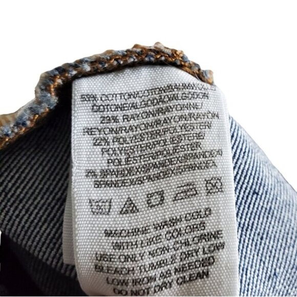 Free People Blue Cropped Jeans Size 29 - Picture 5 of 6